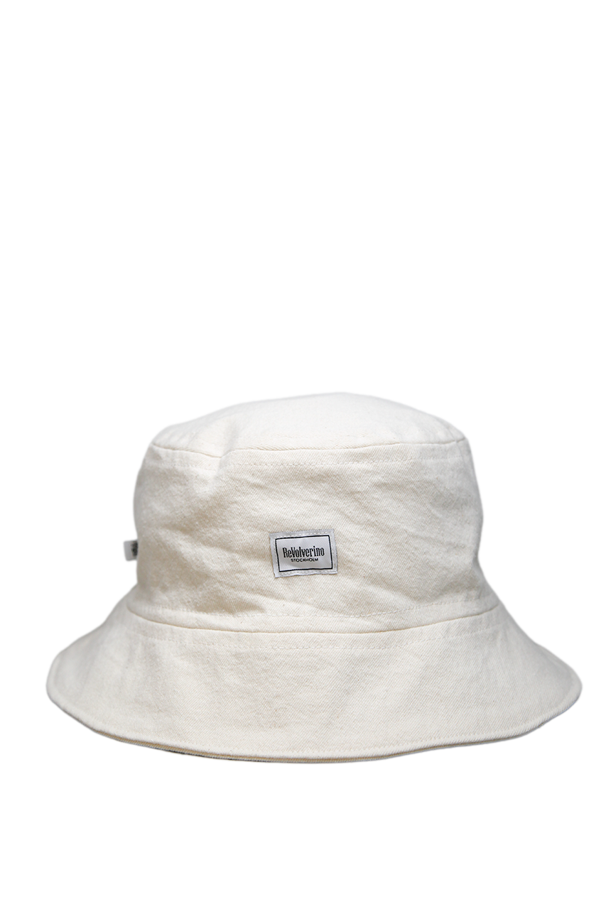 Gruby bucket hat kremowy – upcycling