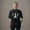 T-shirt luźny z recyklingu, czarny, mitologia nordycka Dedication