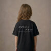 T-shirt dziecięcy z recyklingu, czarny, mitologia nordycka Encounter