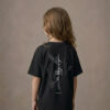 T-shirt dziecięcy z recyklingu, czarny, mitologia nordycka Rebirth