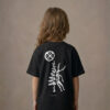 T-shirt dziecięcy z recyklingu, czarny, mitologia nordycka Connection