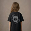 T-shirt dziecięcy z recyklingu, czarny, mitologia nordycka Yggdrasil