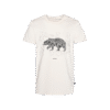 T-shirt prosty z recyklingu, off-white, mitologia nordycka Bear Spirit