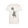 T-shirt prosty z recyklingu, off-white, mitologia nordycka Connection