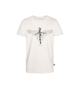 Crow Spirit Podkoszulka o prostym kroju, naturalna biel, z recyklingu