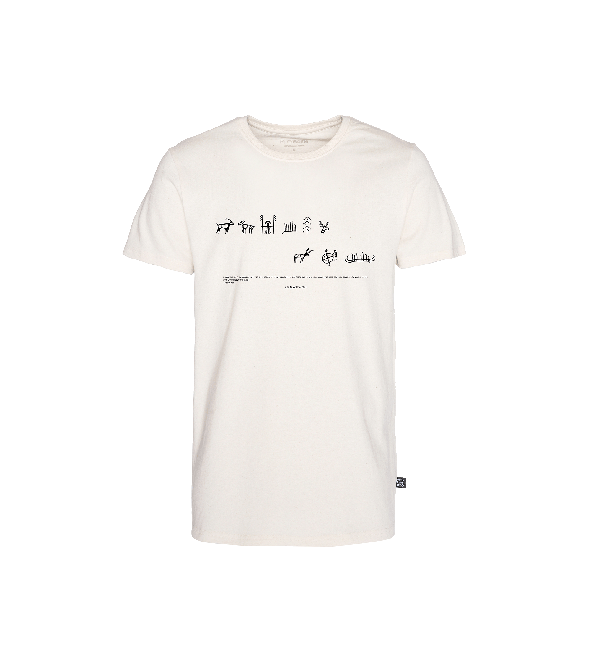 Encounter Podkoszulka o prostym kroju, naturalna biel, z recyklingu