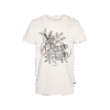 T-shirt prosty z recyklingu, off-white, mitologia nordycka Freya