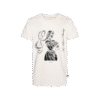 T-shirt prosty z recyklingu, off-white, mitologia nordycka Frigg