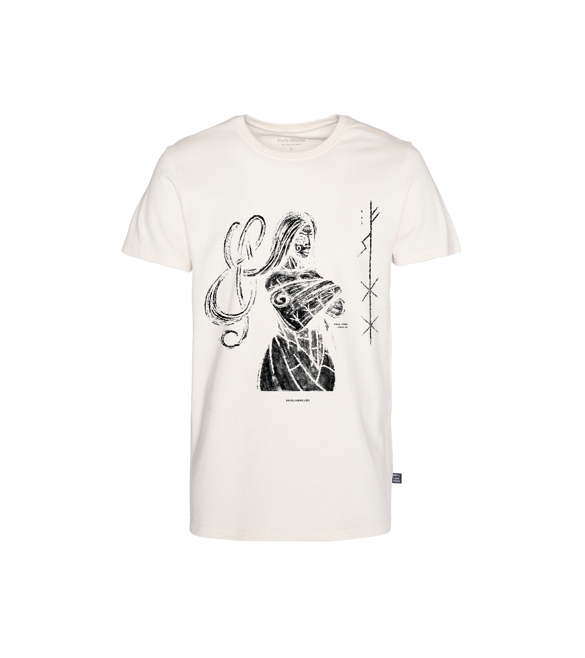 Frigg Podkoszulka o prostym kroju, naturalna biel, z recyklingu