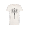 T-shirt prosty z recyklingu, off-white, mitologia nordycka Life Journey