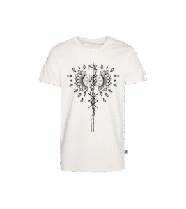 Life Journey Podkoszulka o prostym kroju, naturalna biel, z recyklingu