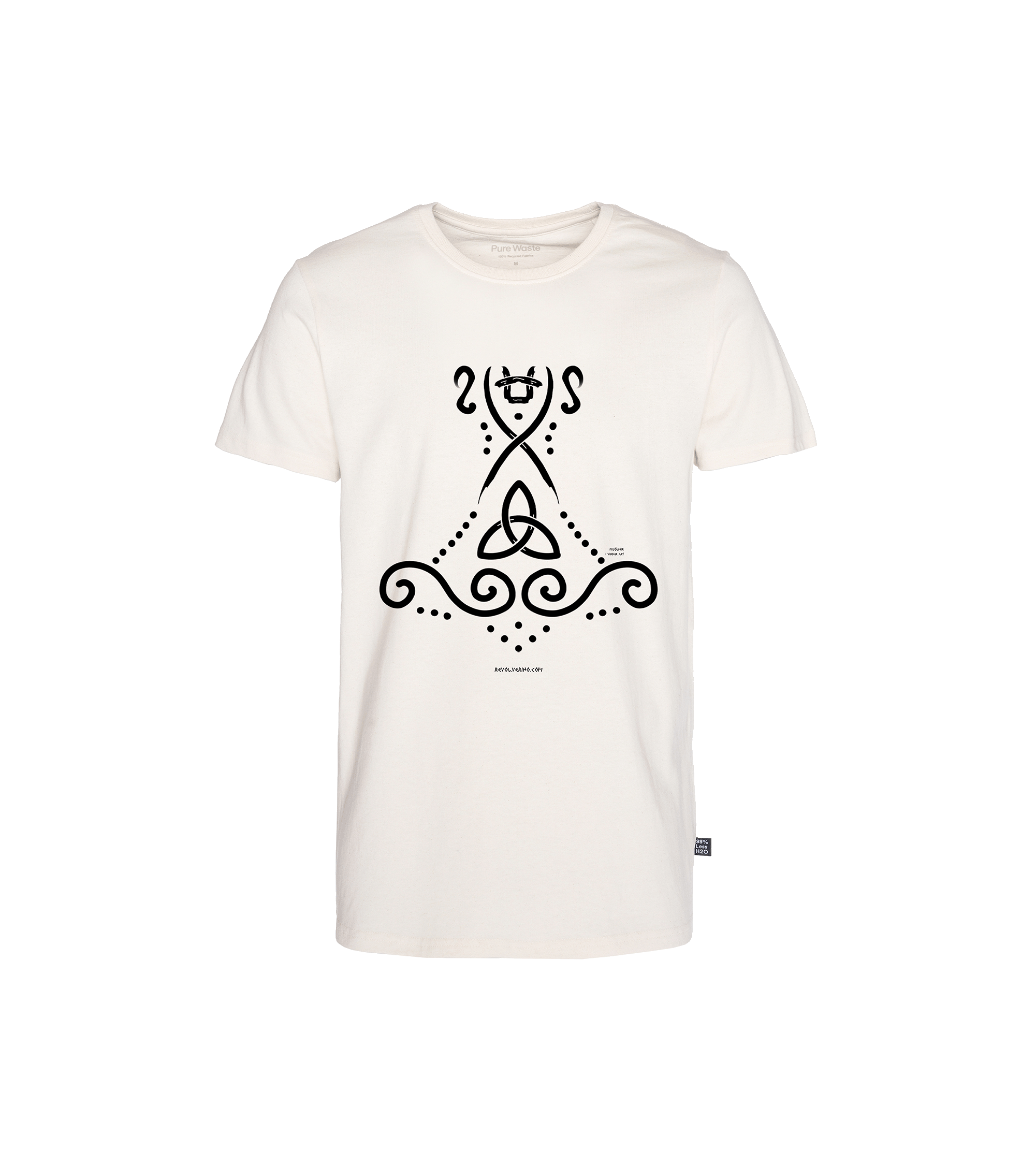 Mjölnir Podkoszulka o prostym kroju, naturalna biel, z recyklingu