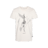 T-shirt prosty z recyklingu, off-white, mitologia nordycka Rebirth