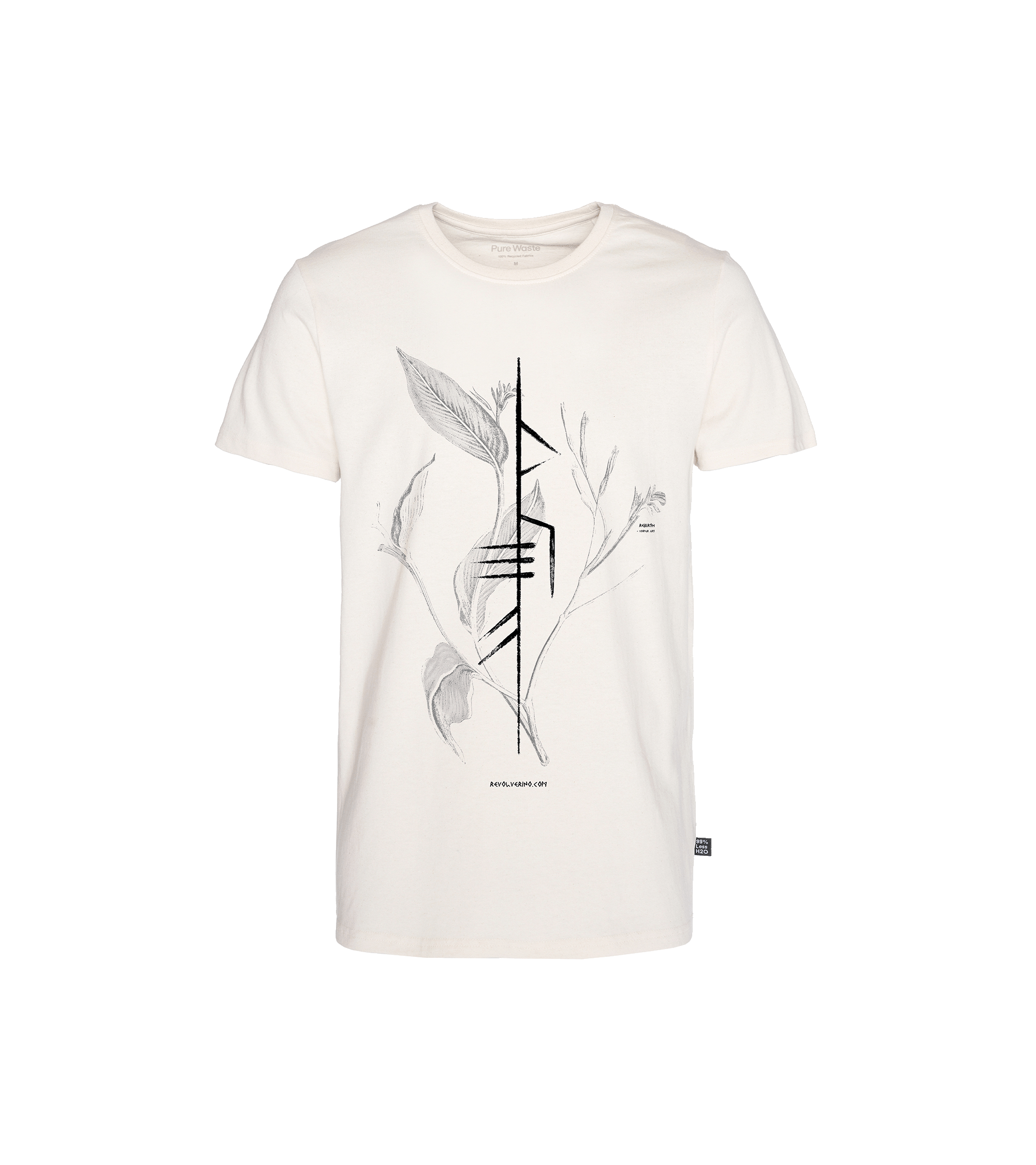 Rebirth Podkoszulka o prostym kroju, naturalna biel, z recyklingu