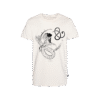 T-shirt prosty z recyklingu, off-white, mitologia nordycka Seiðkona