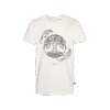 T-shirt prosty z recyklingu, off-white, mitologia nordycka Yggdrasil