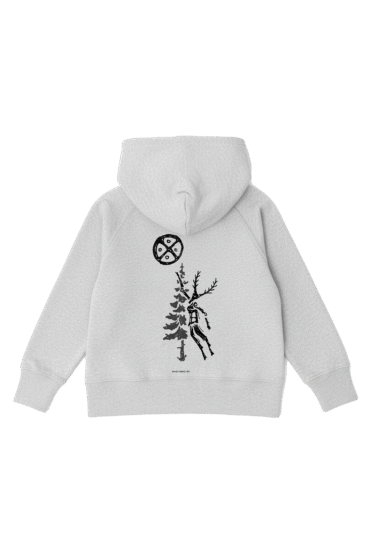 Bluza dziecięca z recyklingu, szara, mitologia nordycka Connection