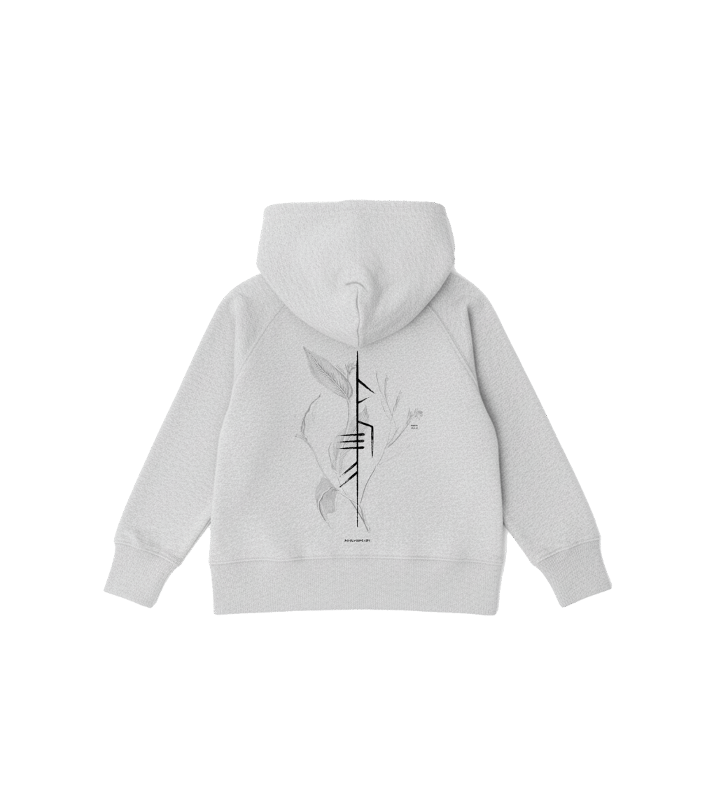 Bluza dziecięca z recyklingu, szara, mitologia nordycka Rebirth