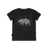 T-shirt dziecięcy z recyklingu, czarny, mitologia nordycka Bear Spirit