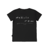 T-shirt dziecięcy z recyklingu, czarny, mitologia nordycka Encounter