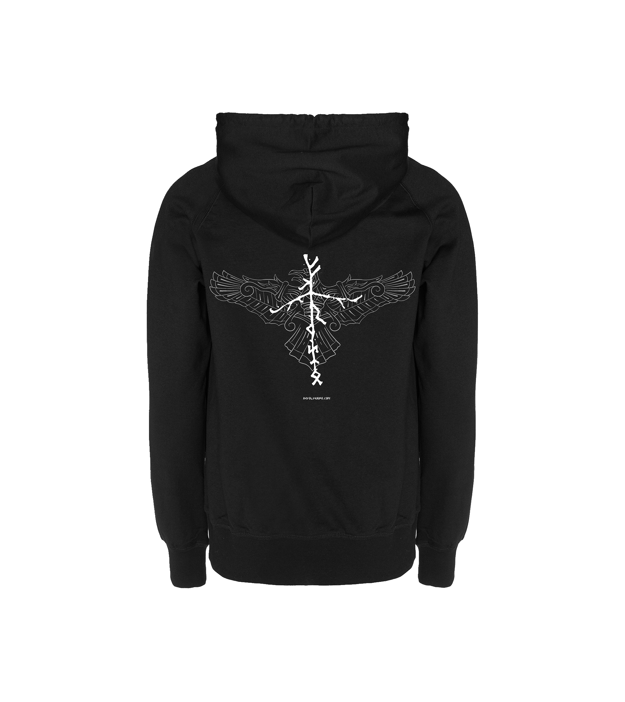 Crow Spirit Bluza Loose Fit – motyw staronordycki, 100% recykling