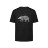 T-shirt luźny z recyklingu, czarny, mitologia nordycka Bear Spirit