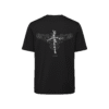 T-shirt luźny z recyklingu, czarny, mitologia nordycka Crow Spirit