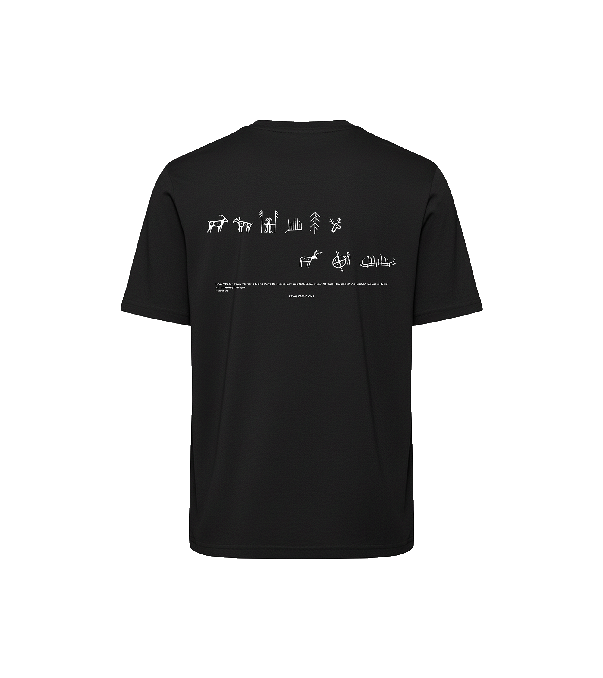 Encounter luźny T-shirt – motyw staronordycki, 100% recykling