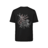 T-shirt luźny z recyklingu, czarny, mitologia nordycka Freya