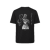 T-shirt luźny z recyklingu, czarny, mitologia nordycka Frigg