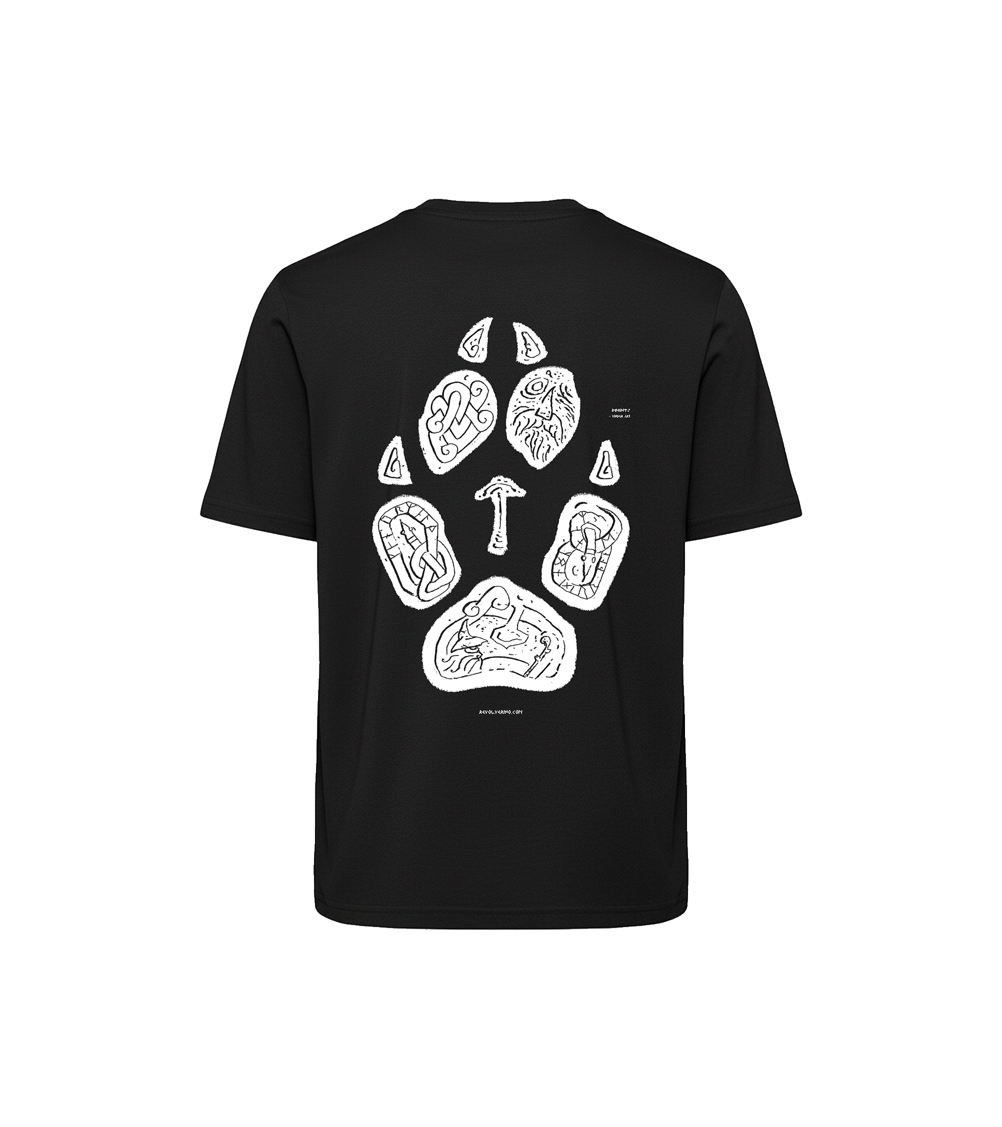 Imprints luźny T-shirt – motyw staronordycki, 100% recykling