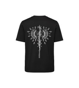 Life journey luźny T-shirt - motyw staronordycki, 100% recykling