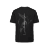 T-shirt luźny z recyklingu, czarny, mitologia nordycka Rebirth