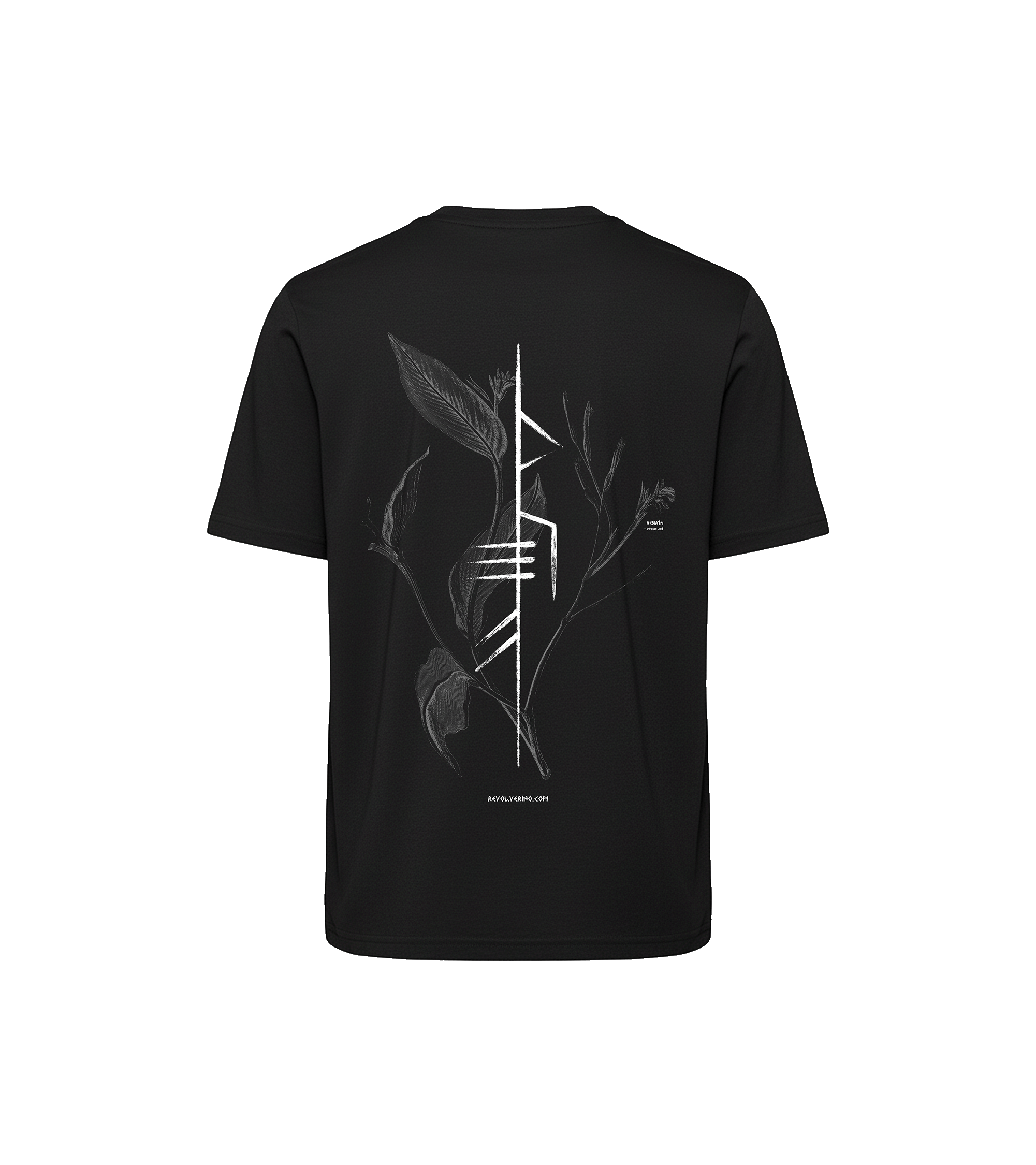 Rebirth luźny T-shirt – motyw staronordycki, 100% recykling