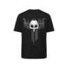 T-shirt luźny z recyklingu, czarny, mitologia nordycka Njord