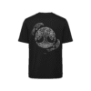 T-shirt luźny z recyklingu, czarny, mitologia nordycka Yggdrasil