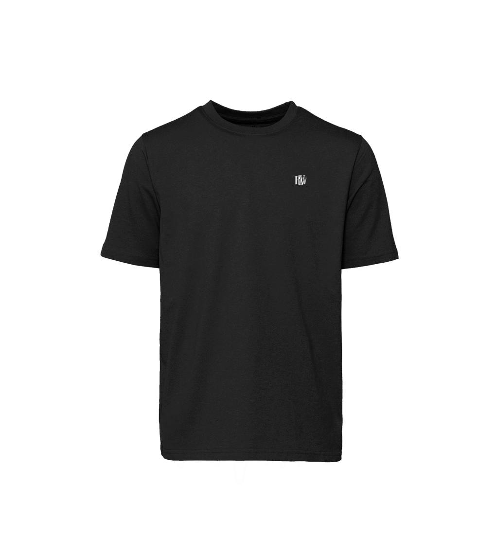 T-shirt luźny z recyklingu, czarny, mitologia nordycka Bear Spirit