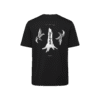 T-shirt luźny z recyklingu, czarny, mitologia nordycka Dedication