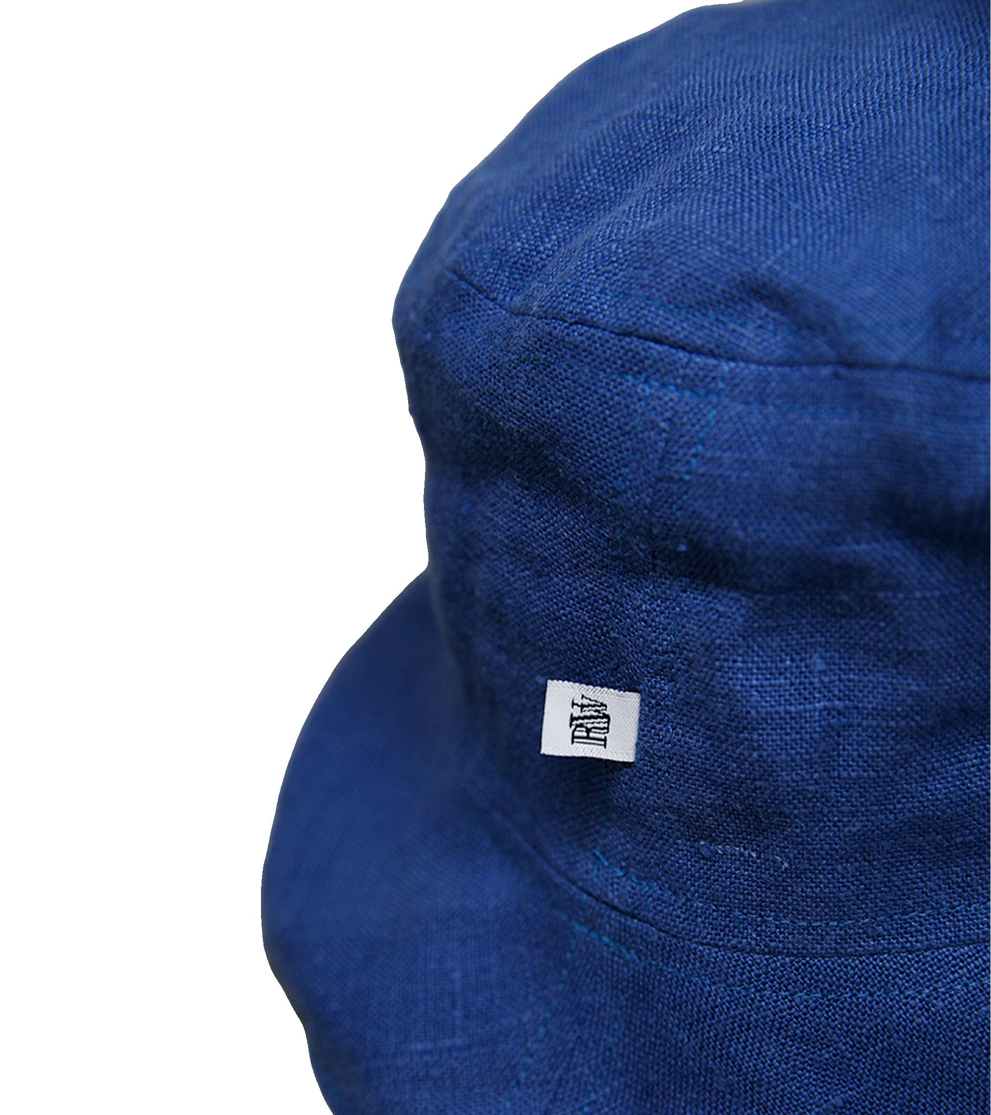 Lekki lniany bucket hat granatowy – upcycling