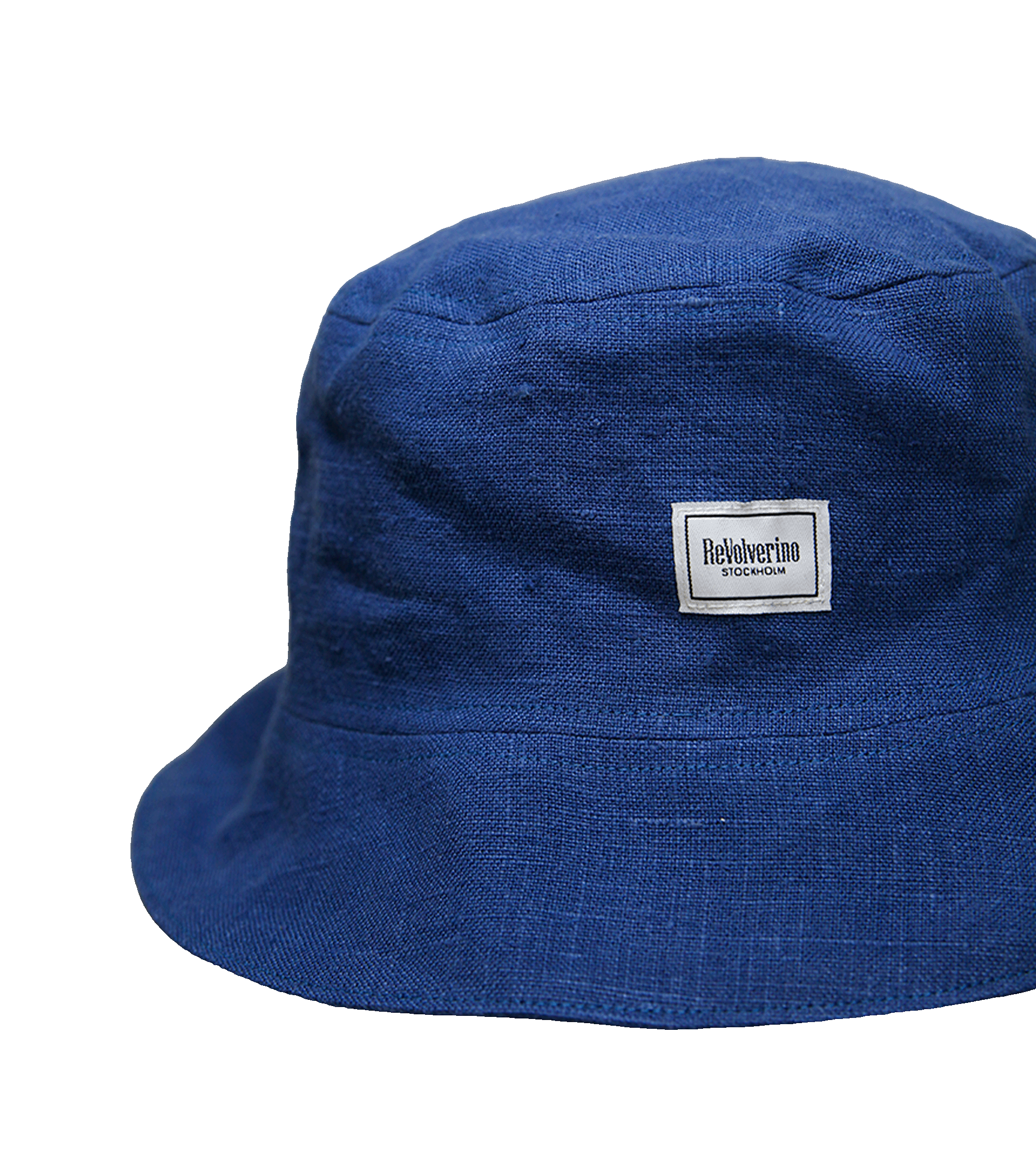 Lekki lniany bucket hat granatowy – upcycling