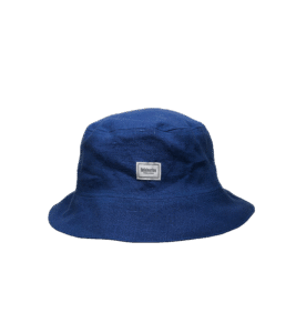 Lekki lniany bucket hat granatowy – upcycling