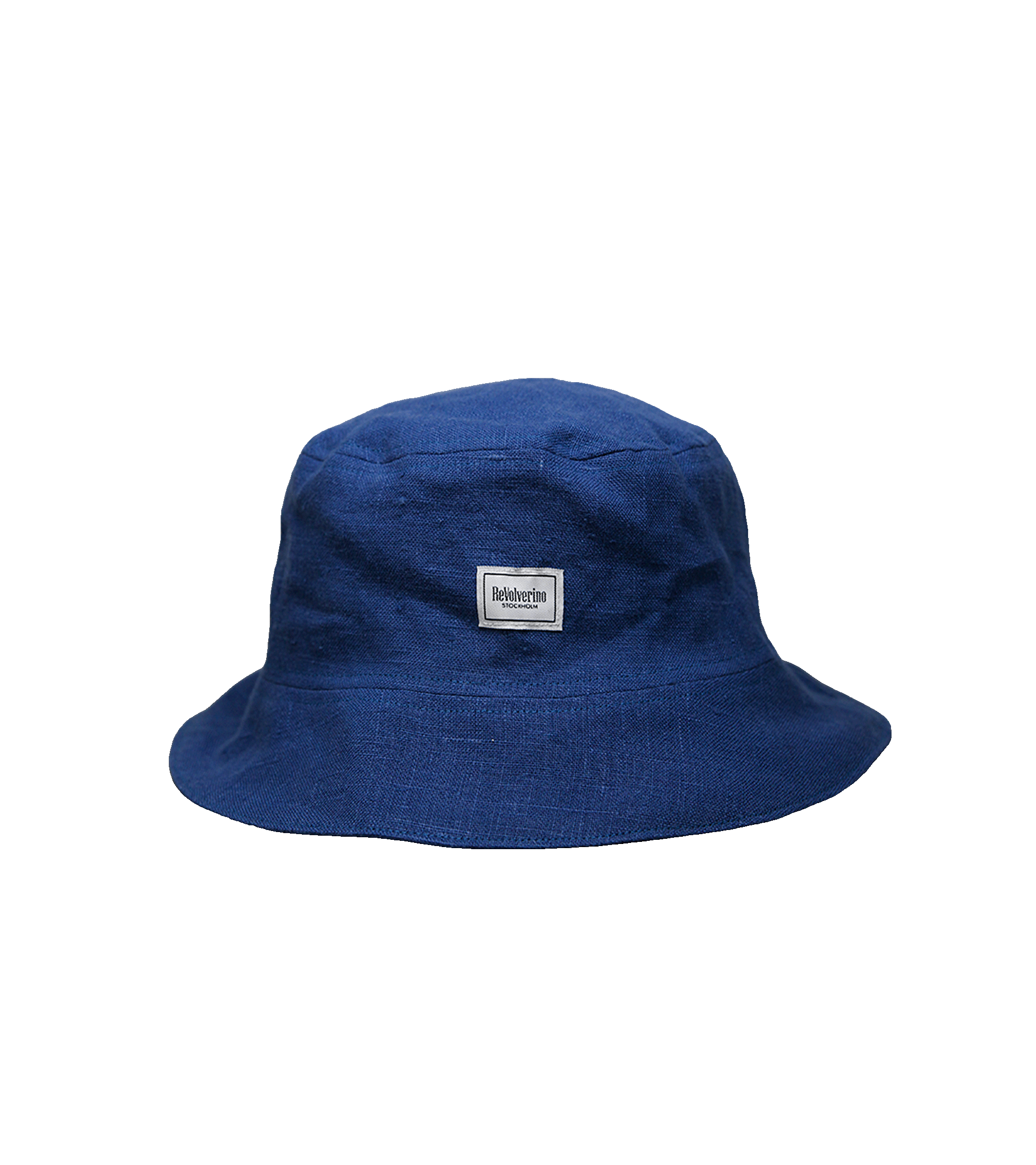 Lekki lniany bucket hat granatowy – upcycling
