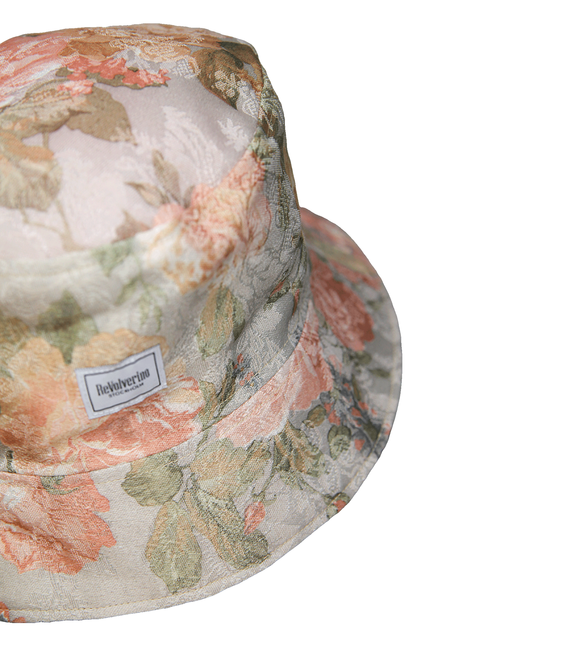 Bucket hat różany wzór – upcycling