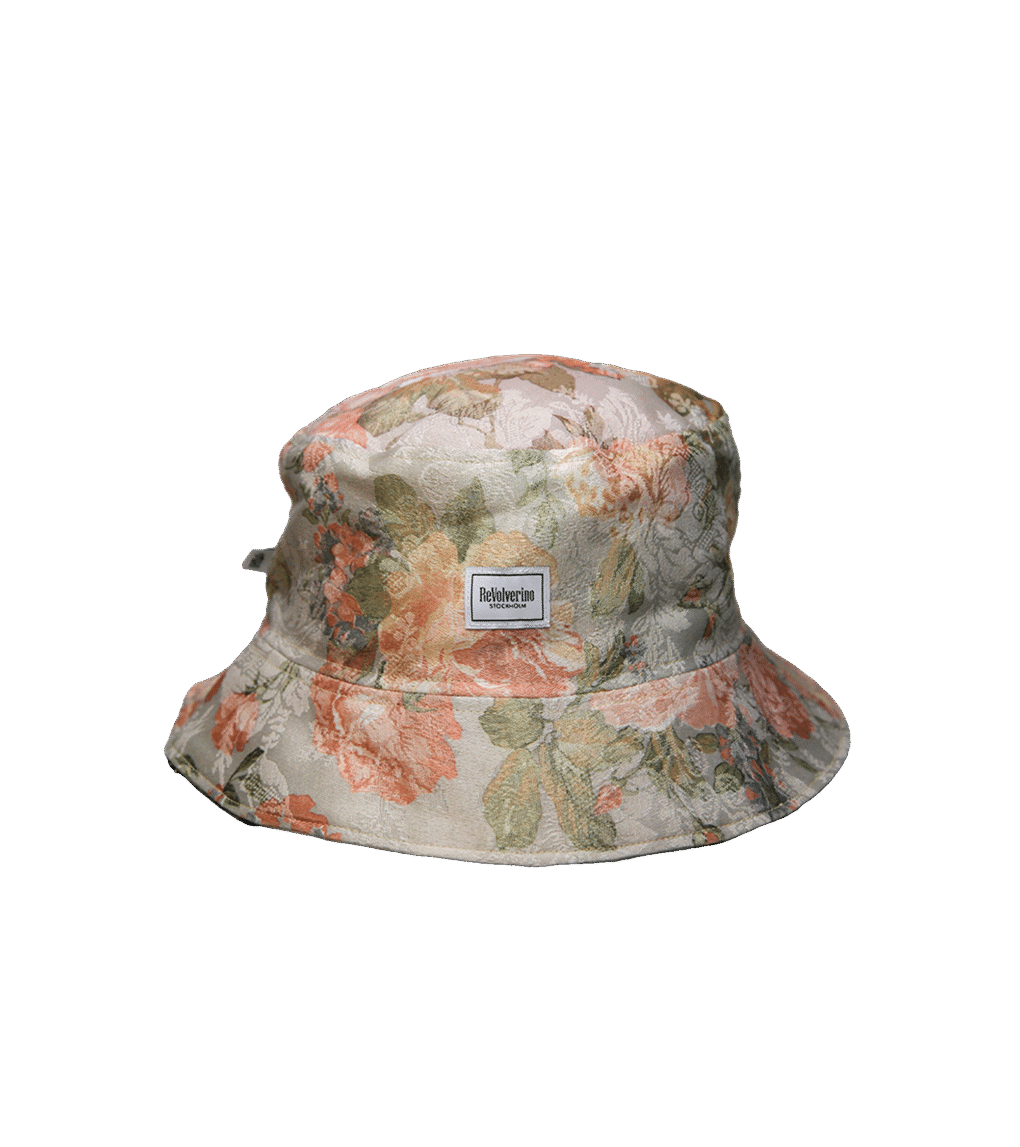Bucket hat różany wzór – upcycling