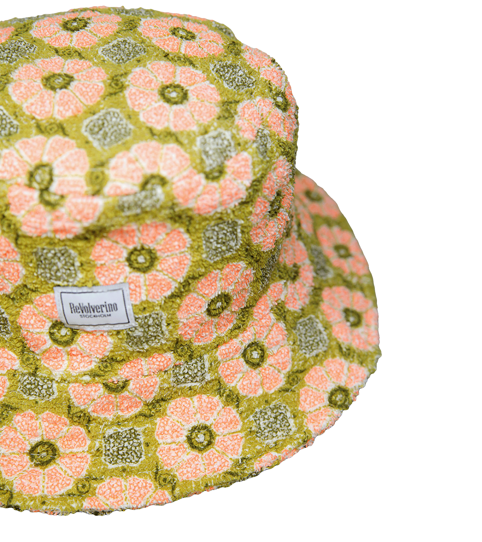 Bucket hat frotte w retro wzory – upcycling