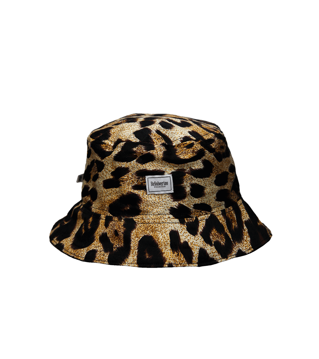 Bucket hat we wzór leoparda – upcycling