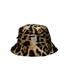 Bucket hat we wzór leoparda – upcycling