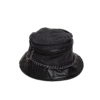 Bucket hat denim z kieszonką i łańcuszkiem – upcycling
