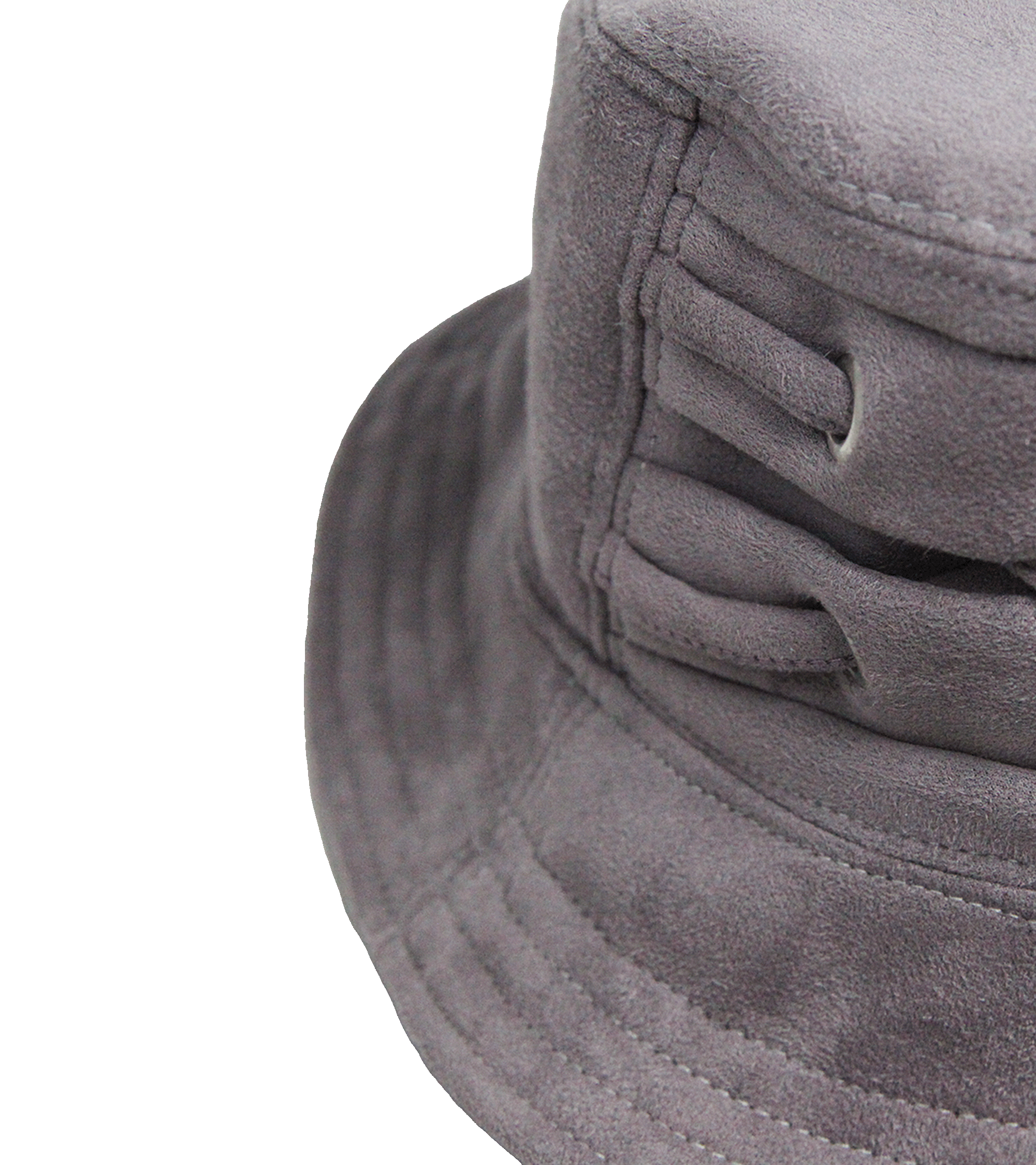 Aksamitny bucket hat z dekoracyjnym wiązaniem – upcycling