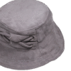 Aksamitny bucket hat z dekoracyjnym wiązaniem – upcycling